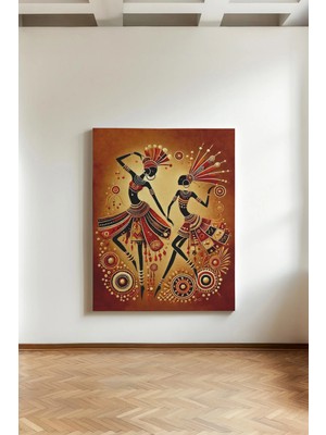 Kanvaspera Afrika Kadın Figürü - Kanvas Tablo | Etnik Sanat | Çağdaş Duvar Dekorasyonu