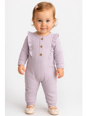 Kidaxi Kız Patiksiz Tulum 3-6/6-9/9-12/18-24AY