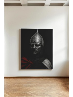 Kanvaspera Zırhlı Yiğit - Kanvas Tablo - Orta Çağ, Tarihsel ve Destansı Sanat Temalı Duvar Dekorasyonu