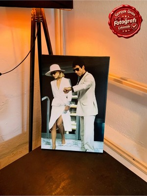 Kanvaspera Scarface, Tony Montana - Al Pacino Kanvas Tablo - Sinema Afişi Tarzında Duvar Dekoru