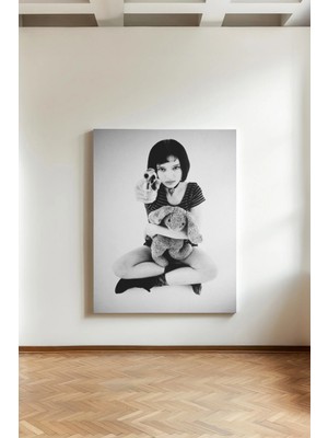 Kanvaspera Leon - Kanvas Tablo - Jean Reno & Natalie Portman, Efsane Film Afişi, Sinema Dekorasyonu