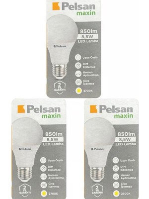 Pelsan Gün Işığı LED Ampul 2700K