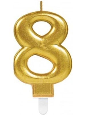 8 Rakam Mum Gold Renk Midastech