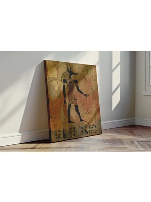 Kanvaspera Eski Mısır Anubis Tanrısı - Kanvas Tablo