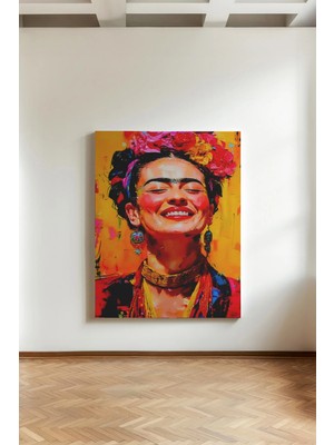 Kanvaspera Frida Kahlo - Kanvas Tablo - Estetik ve Sembolik Kadın Temalı Duvar Dekorasyonu