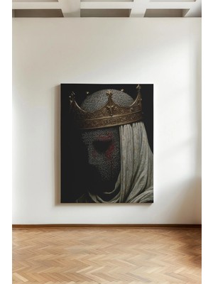 Kanvaspera Kanlı Zırhlı Hükümdar - Kanvas Tablo - Gotik, Orta Çağ ve Fantastik Sanat Temalı Duvar Dekoru