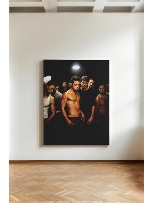 Kanvaspera Tyler Durden Simgesel - Kanvas Tablo - Brad Pitt Film Sanatı Duvar Dekorasyonu