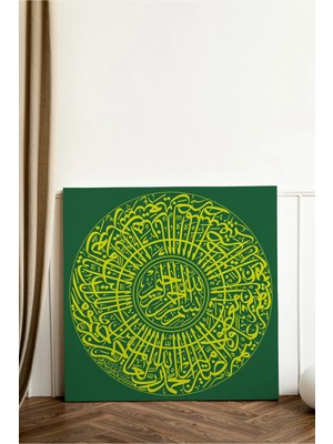 Kanvaspera Nazar Duası - Kanvas Tablo - Islami Kaligrafi, Koruyucu Ayet Temalı Duvar Dekorasyonu