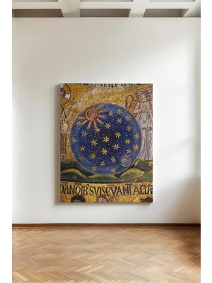 Kanvaspera Güneş ve Yıldızlar - Kanvas Tablo - Antik, Efsane Sanatı Temalı Duvar Dekorasyonu