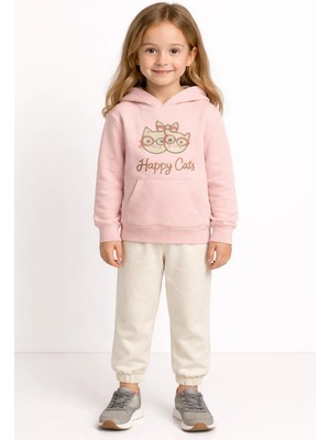 Almira Anne Bebek Kız Çocuk Yazlık Kapşonlu Takım Renkli ve Rahat Tasarım