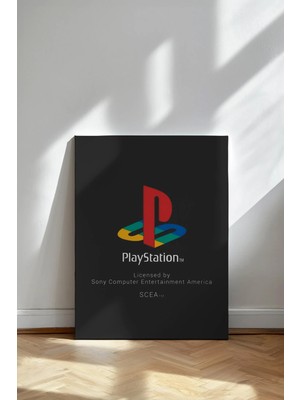 Kanvaspera Playstation Nostaljik Logo - Kanvas Tablo