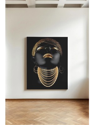 Kanvaspera Zenci Kadın Figürü - Kanvas Tablo