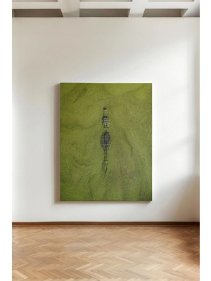 Kanvaspera Saklı Avcı - Kanvas Tablo - Yaban Hayat, Heyecan ve Tabiatın Kuvveti Temalı Duvar Dekoru