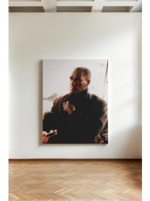 Kanvaspera Mustafa Kemal Atatürk - Kanvas Tablo - Öngörü Önderlik Tarihi Şahsiyet Duvar Dekorasyonu