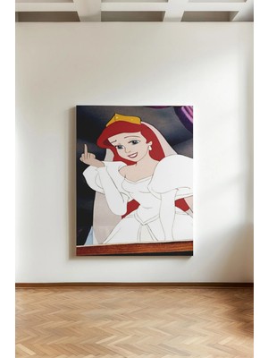 Kanvaspera Hikayeyi Ben Yazıyorum, Absürd Komik Çizgi Film Prensesi - Kanvas Tablo