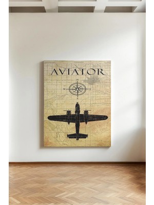 Kanvaspera Havacı Pilot - Kanvas Tablo