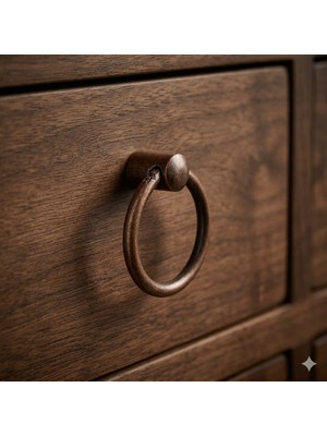 Damla Halka Sarkaç Antik Bakır