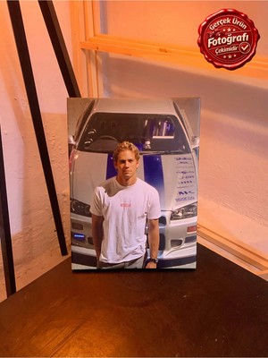 Kanvaspera Paul Walker & Nissan Skyline - Kanvas Tablo - Fast And Furious, Hız Tutkunu Sinema Dekoru