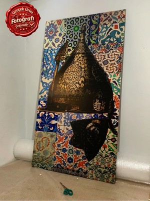 Kanvaspera Osmanlı Sultanı Miğferi - Kanvas Tablo - Tarihsel Ulusal Kültür Temalı Estetik Duvar Dekorasyonu