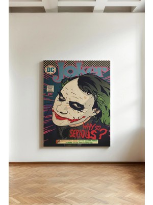Kanvaspera Joker - Kanvas Tablo - Dc Comics, Nostaljik Tasarım, Vintage Poster, Pop Art Tablo