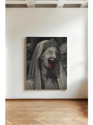 Kanvaspera Kanlı Melike - Kanvas Tablo - Gotik, Karanlık Sanat ve Fantastik Duvar Dekorasyonu