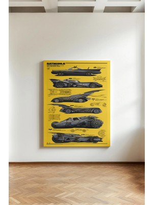 Kanvaspera Batman - Kanvas Tablo - Dc Comics, Nostaljik Tasarım, Klasik Afiş, Pop Art Eseri