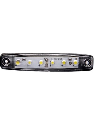 MidasTech Beyaz Parmak LED Dorse Lamba 6 Ledli 12-24V Nemere