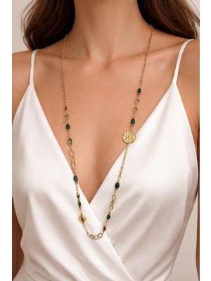 Mith Sb Takı Paslanmaz Çelik Uzun Zincir 90CM Kolye