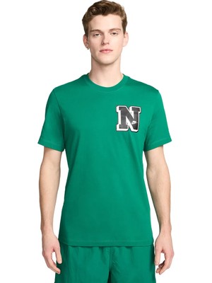 Nike Sportswear Club Erkek Yeşil Günlük Stil Tişört