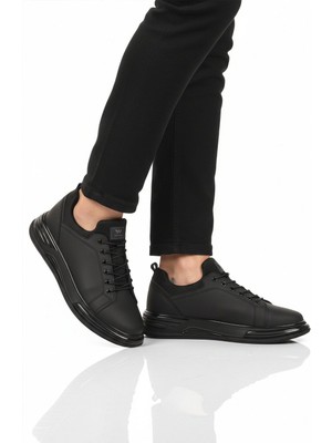Walkway Siyah Lastik Bağcıklı Erkek Sneaker Balase M