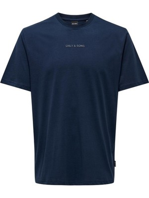 Only & Sons Onslevi % 100 Pamuk Relaxed Fit Bisiklet Yaka Logolu T Shirt Erkek T Shirt 22028147