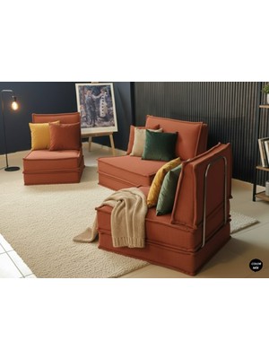 Colormix Koltuk Kanepe, Koltuk Takımı Tamamen Fermuarlı Yıkanabilir Silinebilir