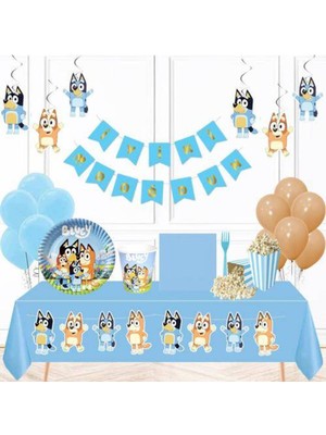 Parti Show Bluey Doğum Günü Parti Seti 24 Kişilik