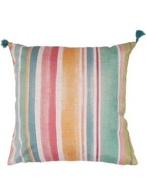 Decocenter Multi Flower Renkli Kırlent Kılıfı