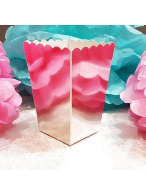 Parti Show Gümüş Rengi Mısır Kutusu 8 Adet