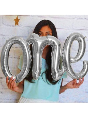 Parti Show One Folyo Balon Gümüş 38*110 cm