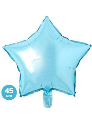 Parti Show Yıldız Folyo Balon Açık Mavi (45 Cm)