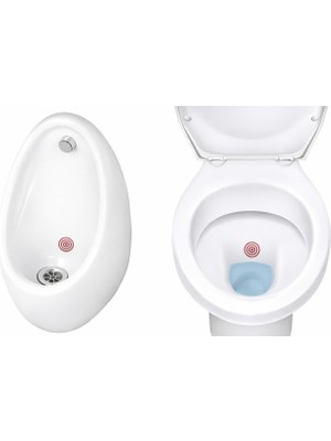 Tuvalet Hedef Sticker 2 cm / Klozet ve Pisuar Için Nişan Hedefi (24 Adet Hedef Etiketi)