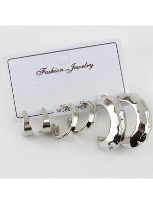 SiHako 6 Adet Lüks Halka Küpe