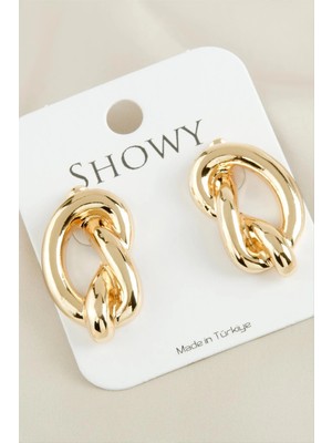 SiHako Zincir Şekilli Yeni Sezon Metal Küpe