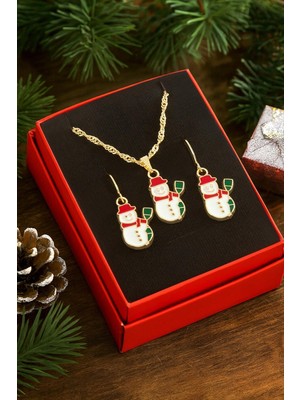 SiHako Kardan Adam Yılbaşı Kutulu Zincir Kolye Set