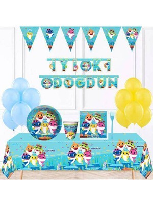Parti Show Baby Shark 8 Kişilik Ekonomik Parti Seti