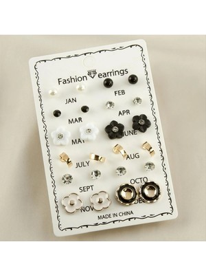 SiHako 12 Çift Aylara Özel Yeni Sezon Küpe