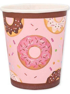 Parti Show Donut Temalı Bardak 8 Adet