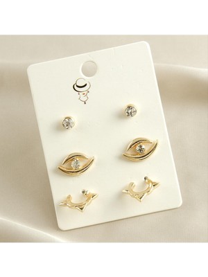 SiHako 6 Adet Göz Küpe