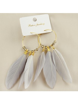 SiHako Kristal Tüylü Yeni Sezon Küpe