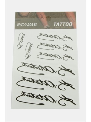 Renklime Atatürk Tattoo Dövme Sticker