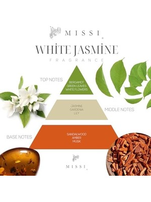 Data Store Missi 180 ml Yeşil Cam Şişe Çiçek Bambu Çubuklu Jasmin Oda Kokusu