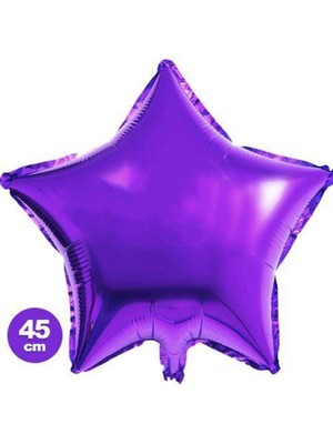 Parti Show Yıldız Folyo Balon Mor (45 Cm)
