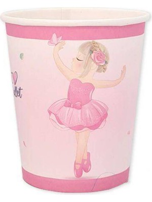 Parti Show Balerin Temalı Bardak 8 Adet